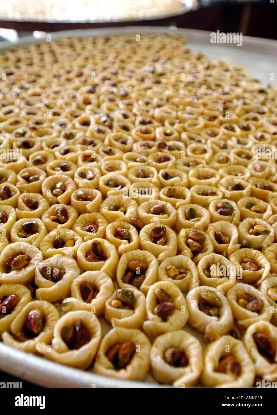 Nut pastries in a Lebanese delicatessen Stock Photo - Alamy