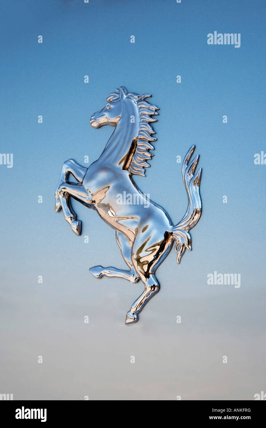 Ferrari logo Stock Photo