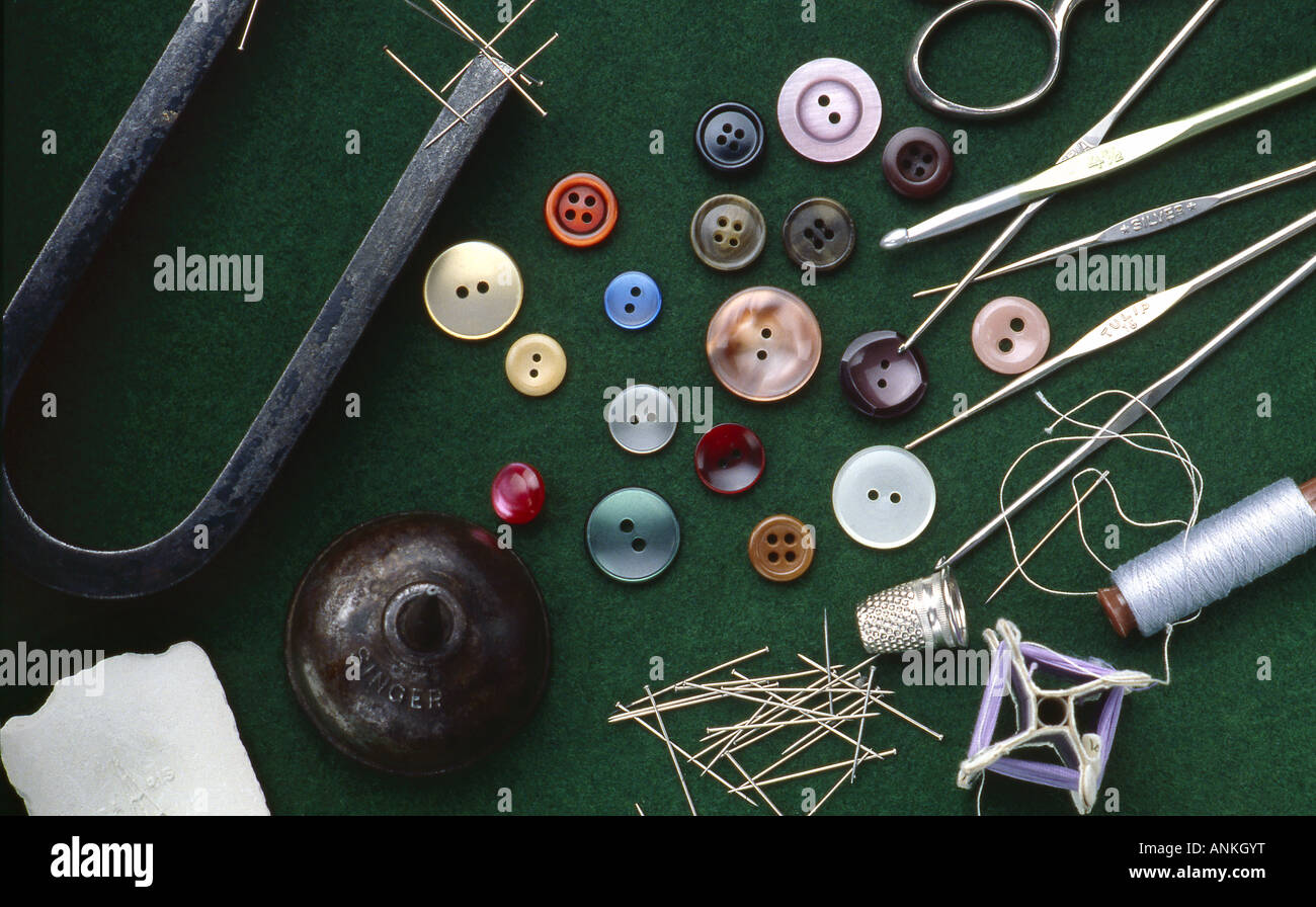 Still life pin pins sewing pins craft hi-res stock photography and ...