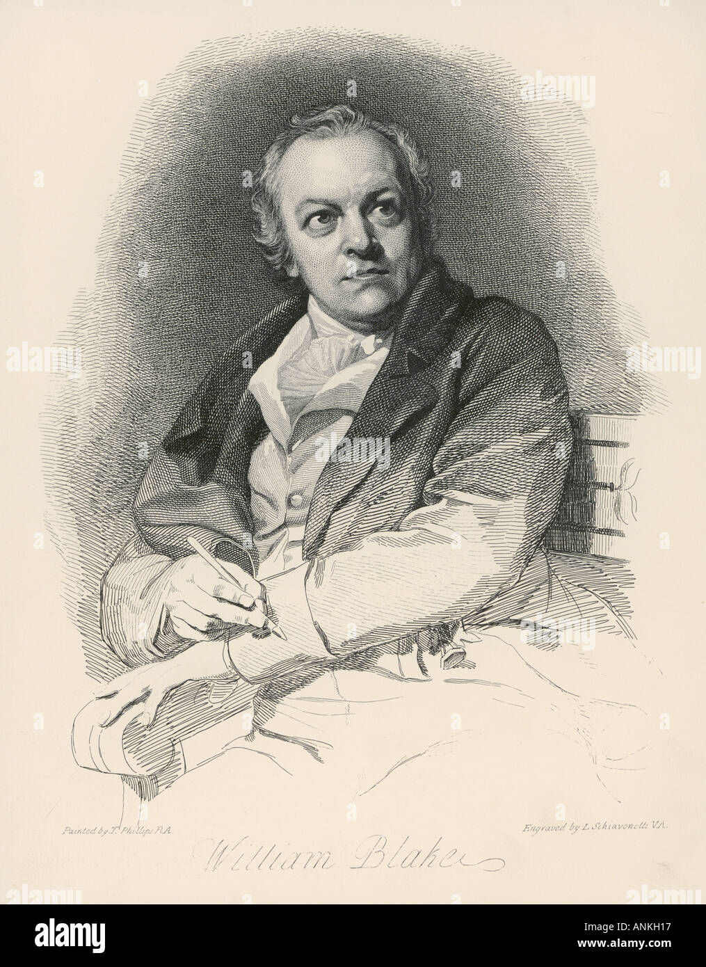 William Blake Engraving Stock Photo