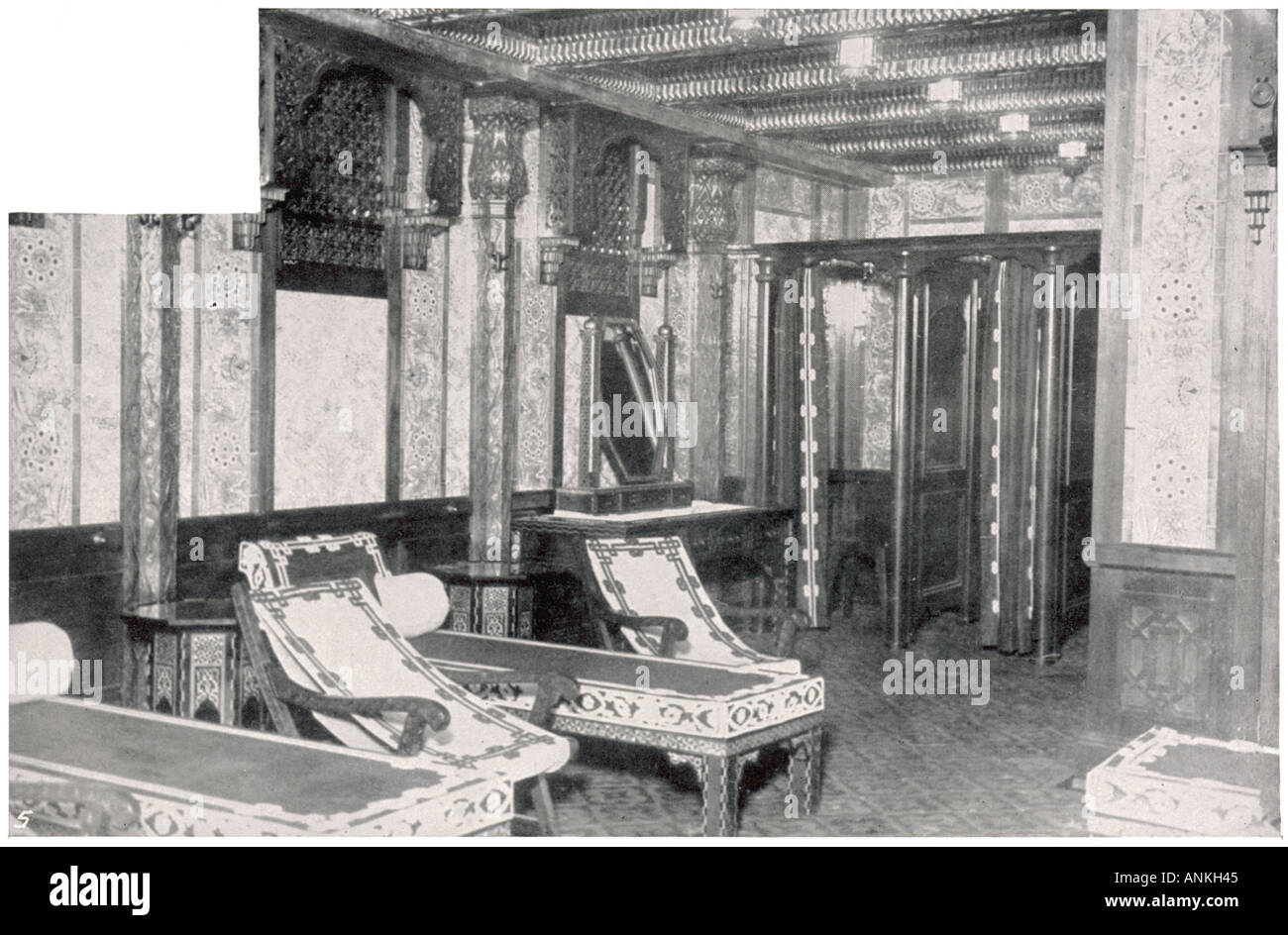 Titanic Interior Bath Stock Photo