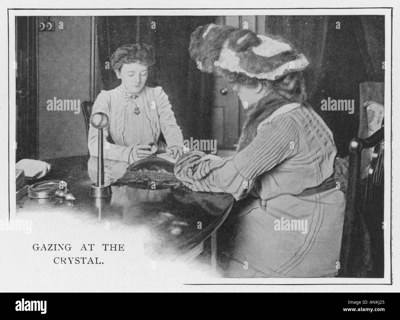 Crystal Gazing Stock Photo Alamy