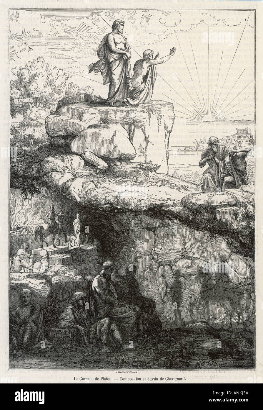 Platos Cave Allegory Stock Photo