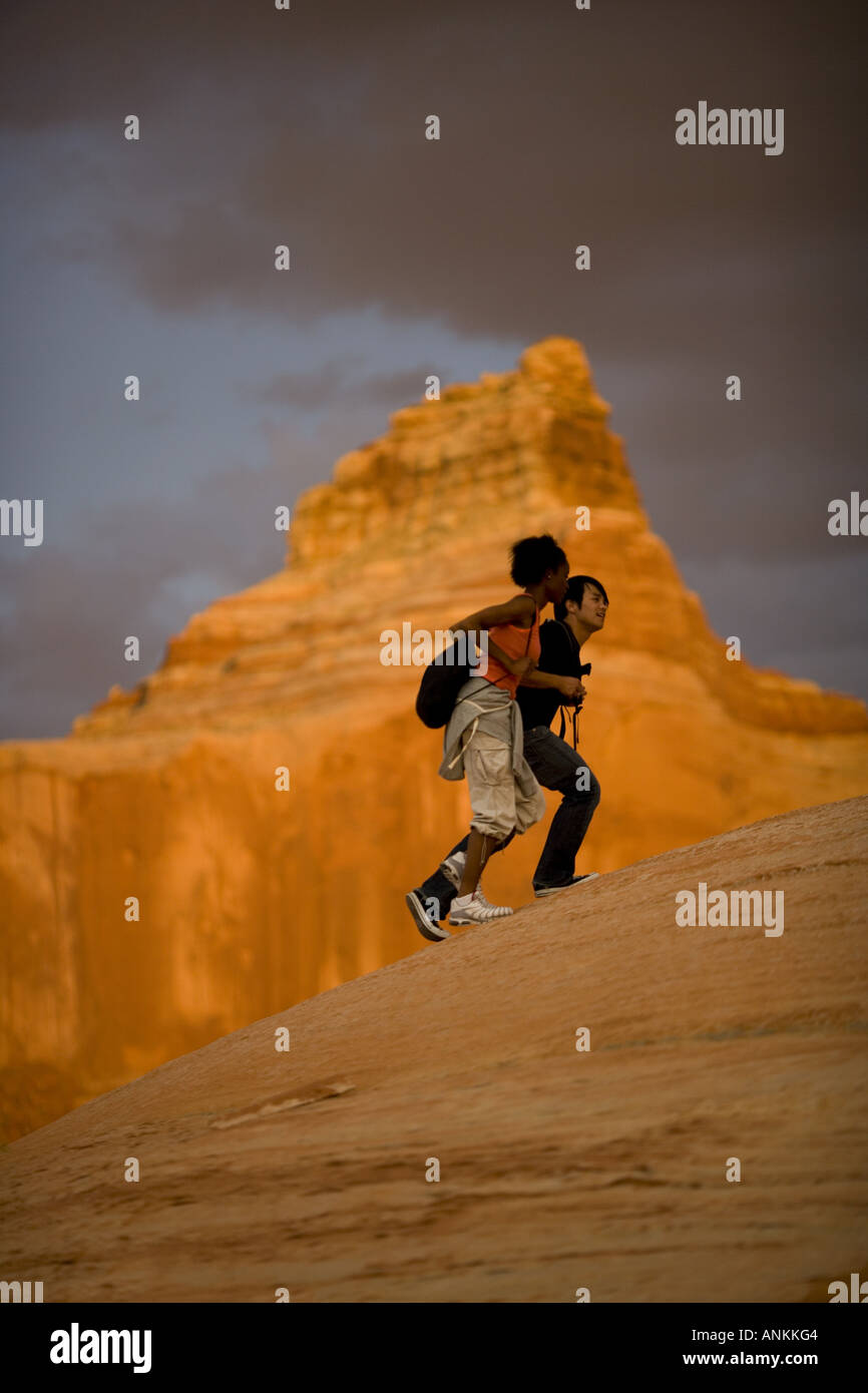Profile young african man walking hi-res stock photography and images ...