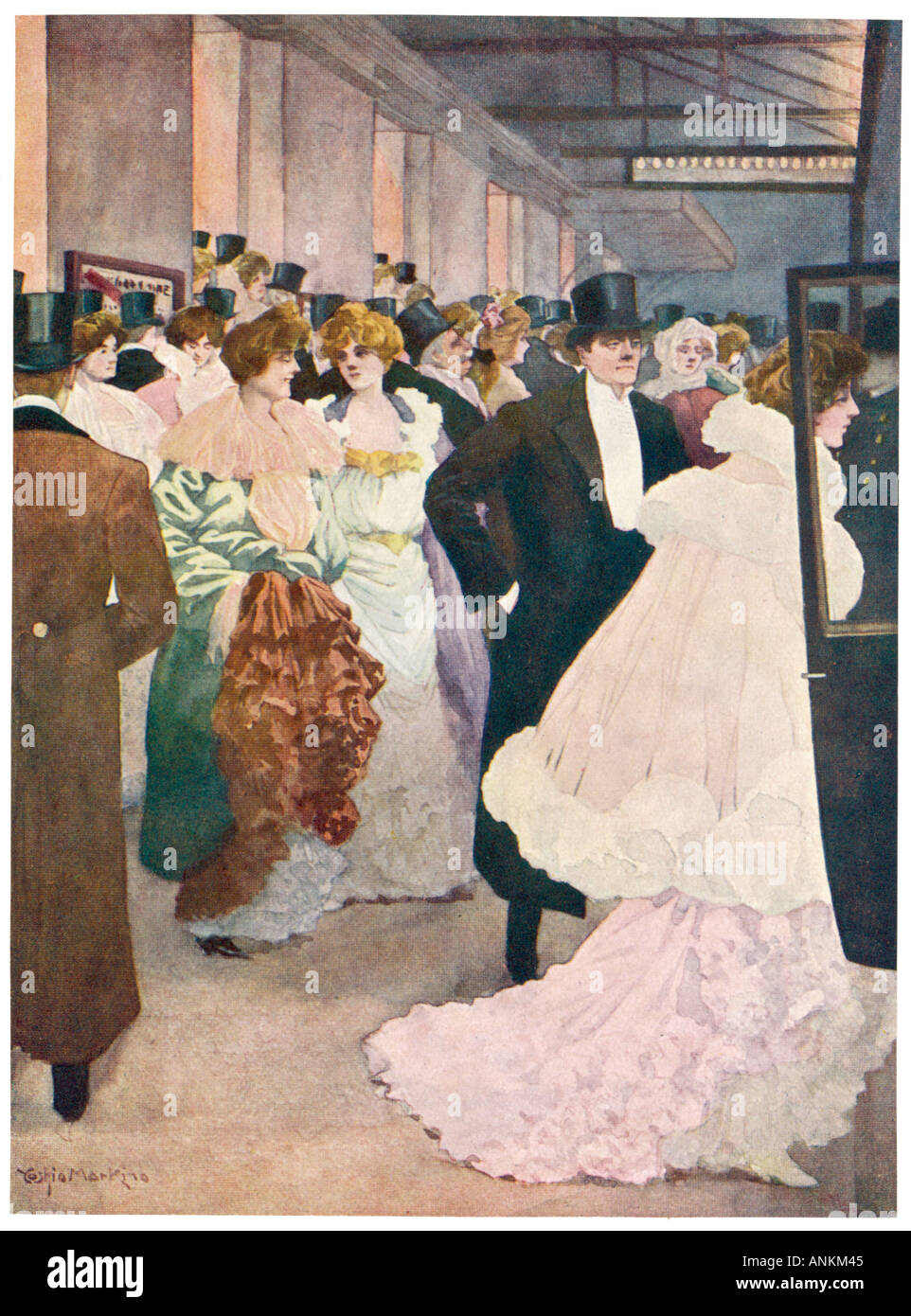 Social Leaving Theatre Stock Photo - Alamy