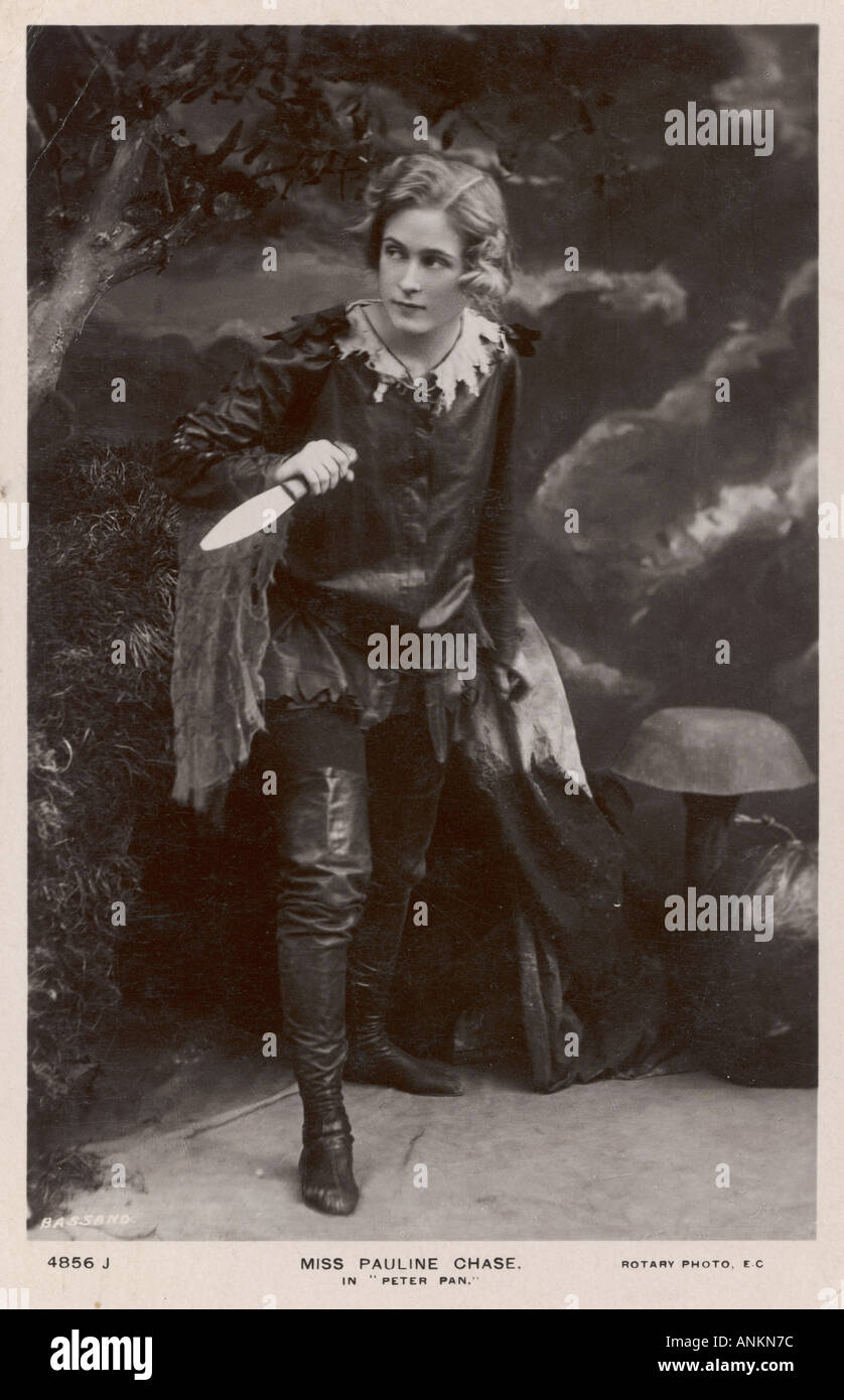 Pauline Chase As Pan Stock Photo
