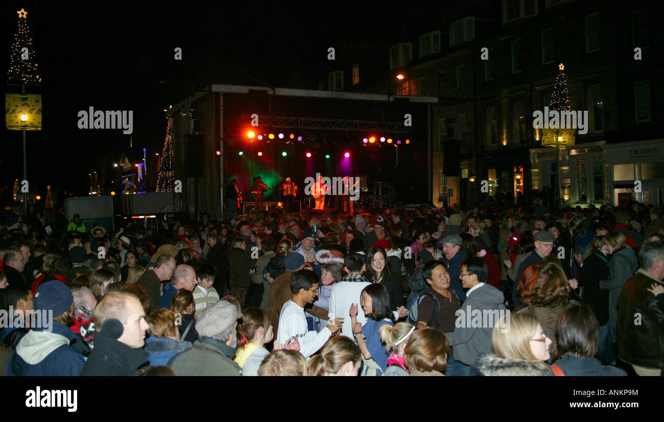 Night Afore, new year, Ceilidh, celebrations, Street, Edinburgh
