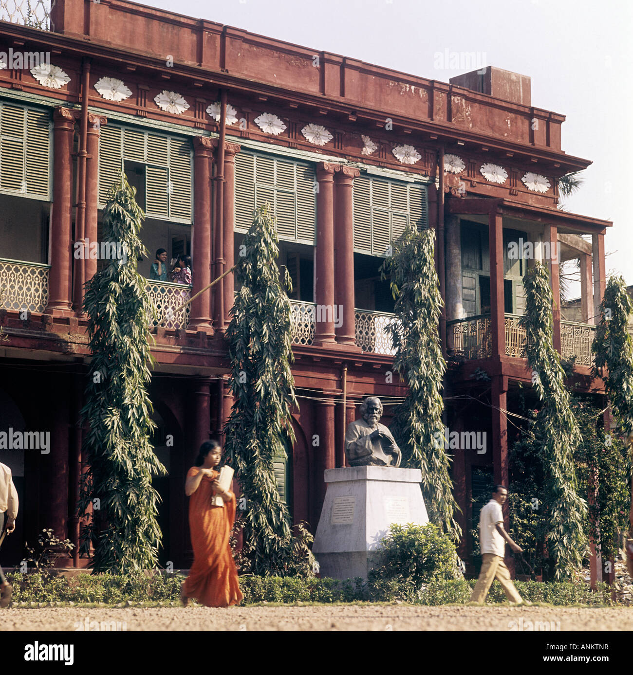 India, Calcutta, The home of Rabindranath Tagore b.1861 Bengal.He won Nobel Prize 1913. D.1941. Stock Photo