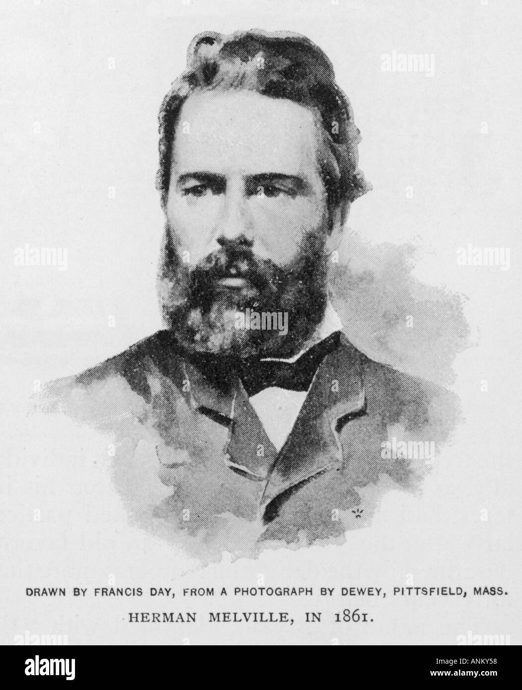 Herman Melville Century Stock Photo