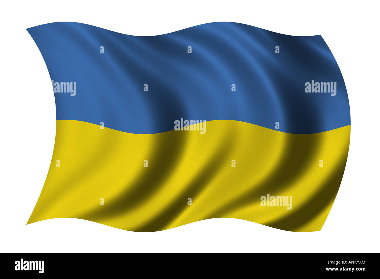 Flag of Ukraine Stock Photo