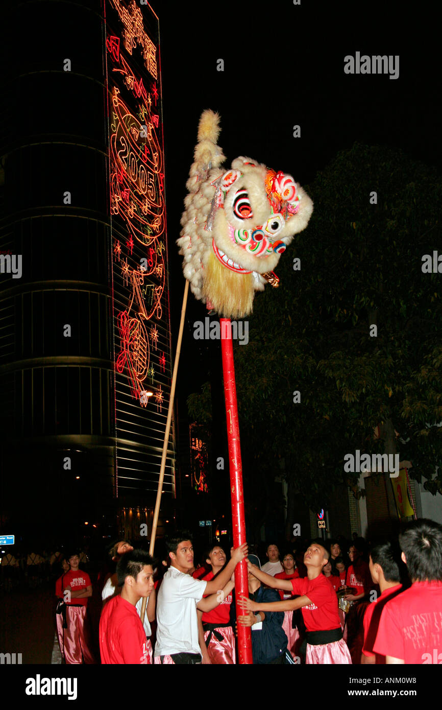 Chinese New Year Parade Wanchai Hong Kong Stock Photo Alamy
