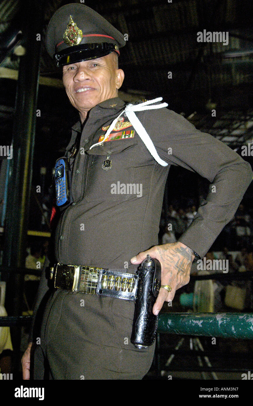 Security guard Lumphini Bangkok Thailand Stock Photo Alamy