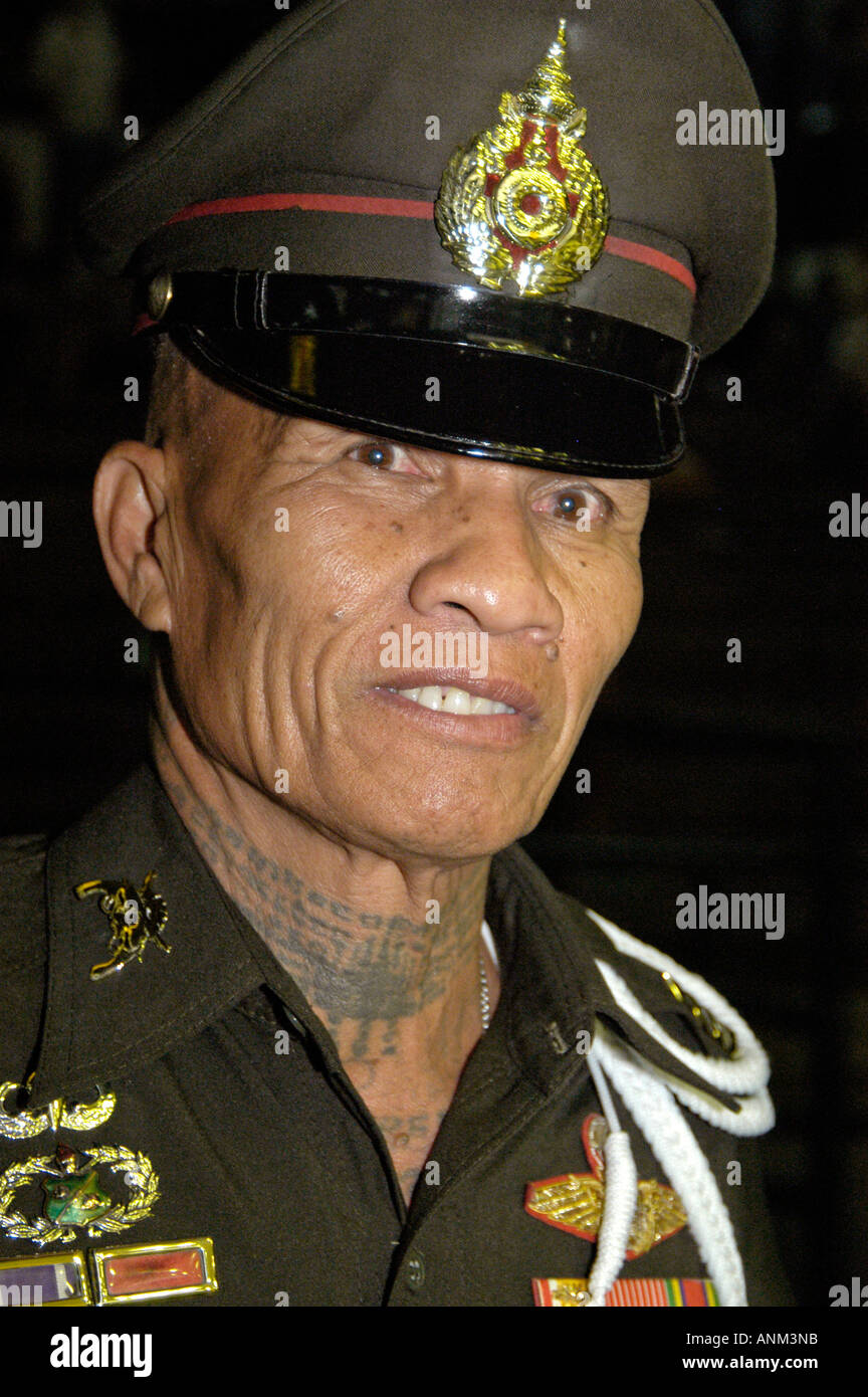 Security guard Lumphini Bangkok Thailand Stock Photo Alamy