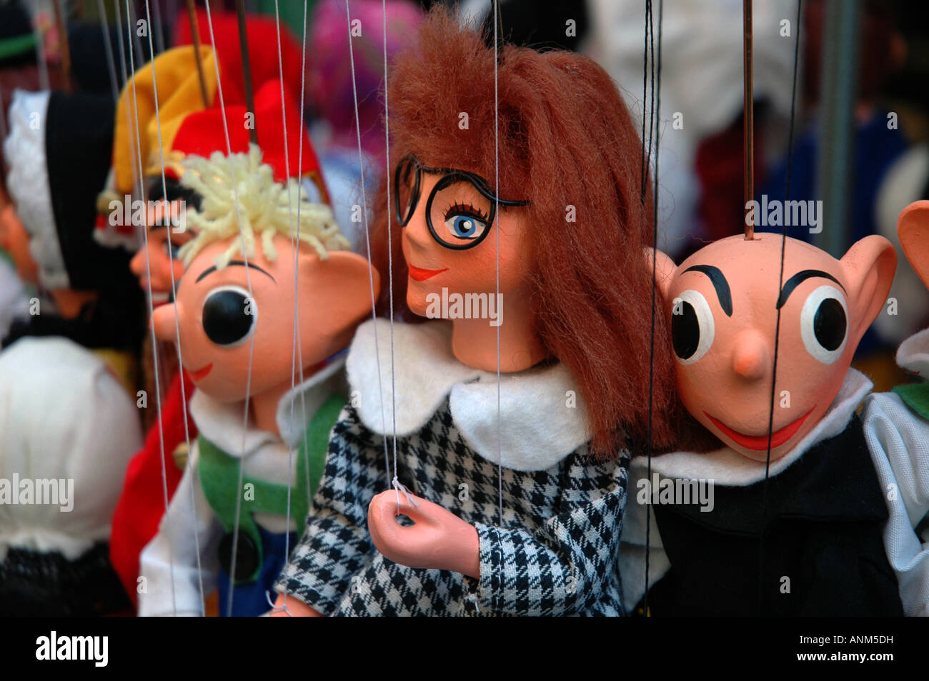 Puppets in a Prague Market Stock Photo Alamy