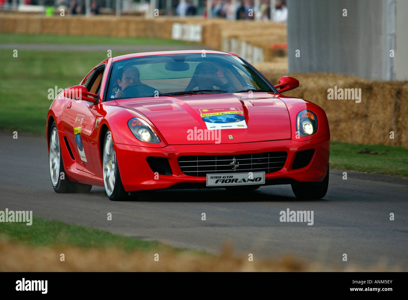 Ferrari 599 GTB Fiorano Goodwood Festival Of Speed West Sussex Red Facing Stock Photo
