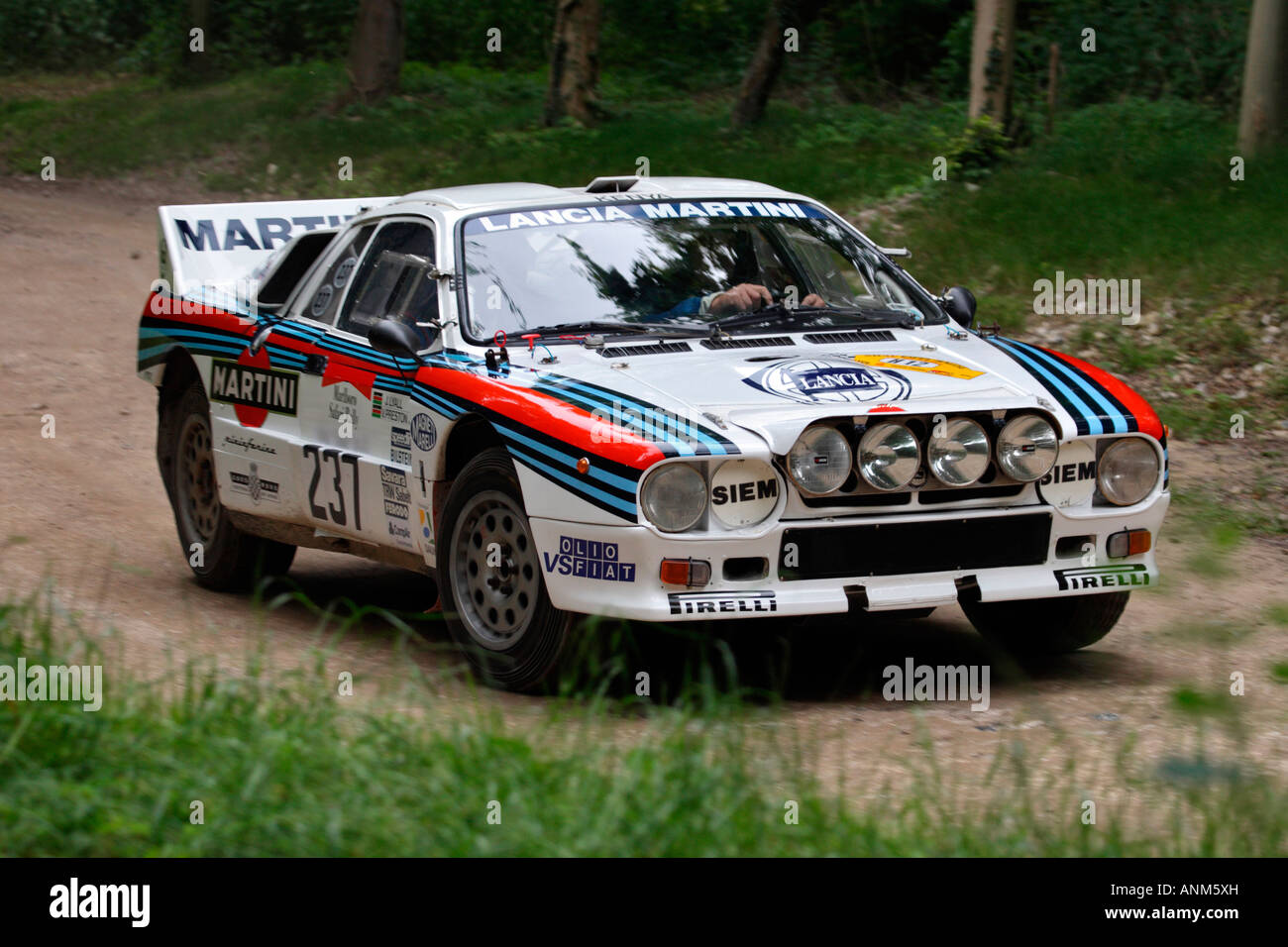 Lancia Martini Historic Rally Car On The Rally Section At Goodwood Festival Of Speed West Sussex Stock Photo