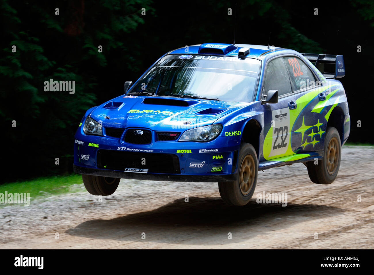 Colin Mc Rae's Subaru Impreza Airborne Rally Section Goodwood Festival Of Speed West Sussex Stock Photo