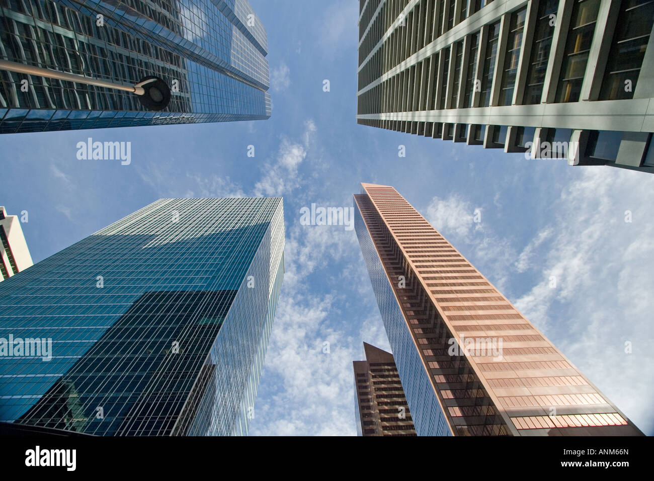 Downtown Calgary office buildings soaring into the skyline while ...