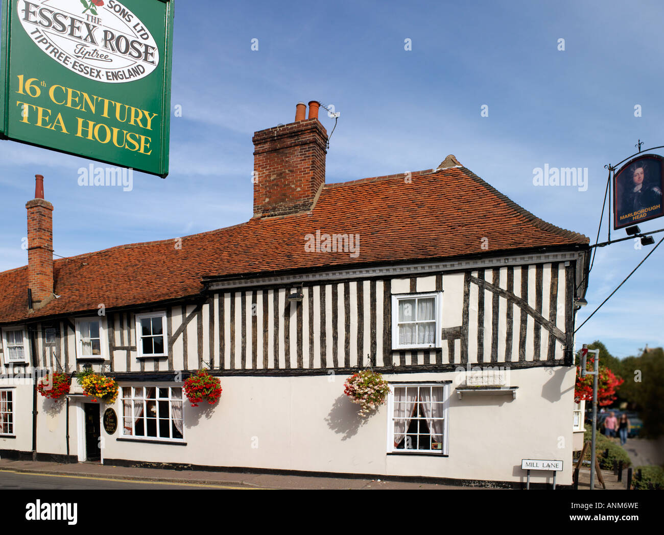 Marlborough Head pub and tearoom sign Stock Photo