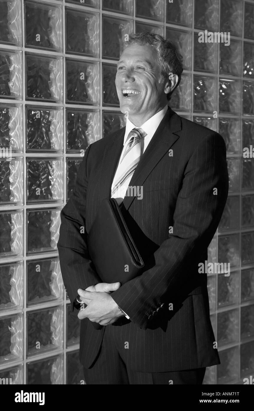 Happy businessman Black and White Stock Photos & Images - Alamy