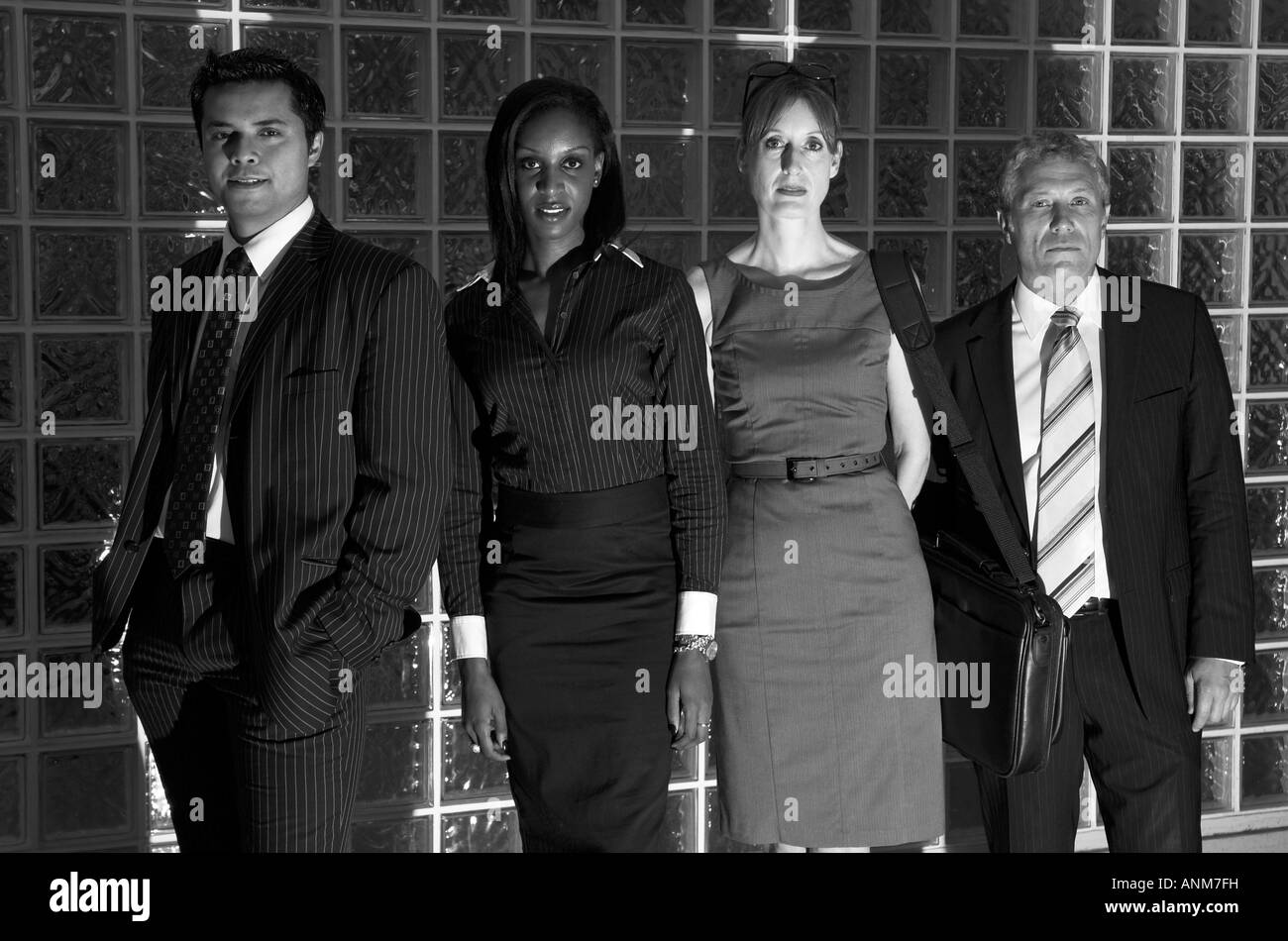 Black and white photo of diverse group of business people Stock Photo ...