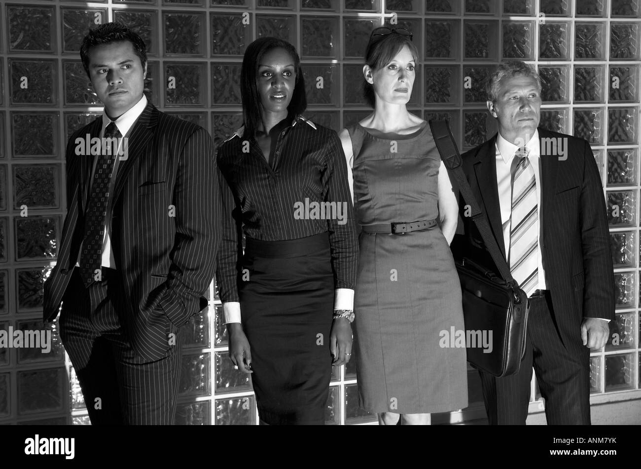 Black and white photo of diverse group of business people Stock Photo ...
