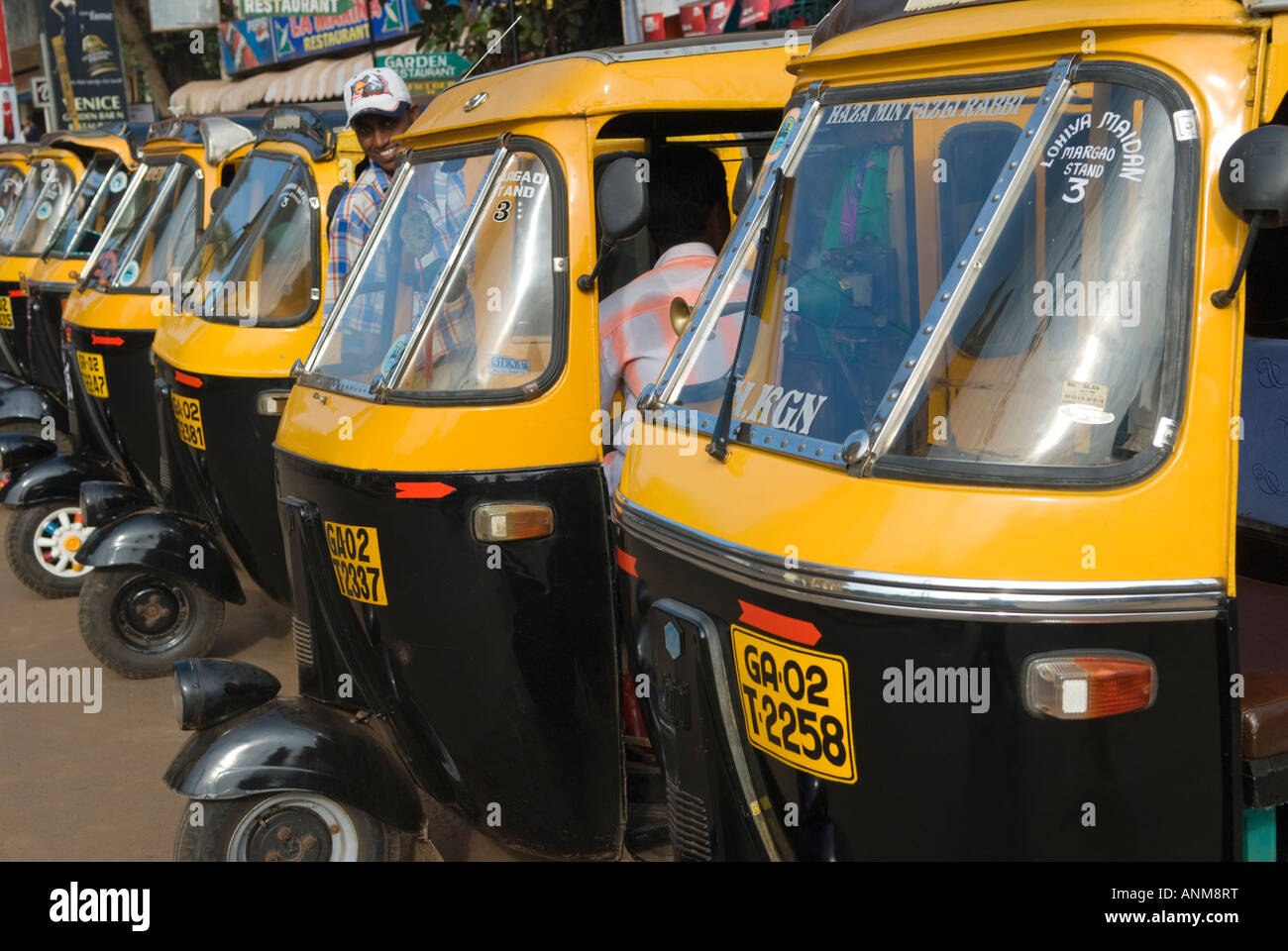 Autorickshaws Margao Goa India Stock Photo