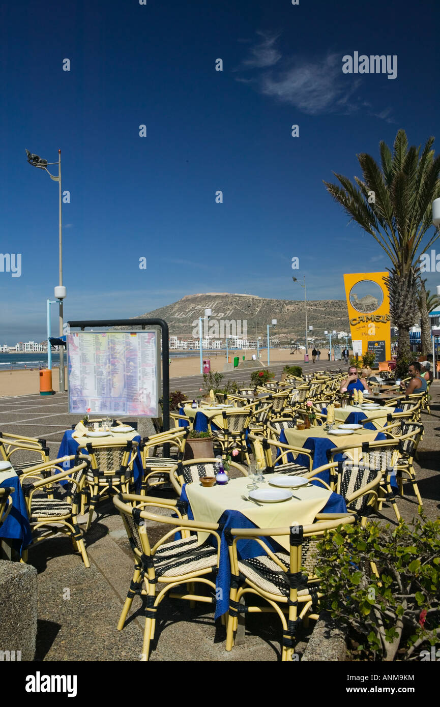 MOROCCO, Atlantic Coast, AGADIR: Along the Beach Corniche Stock Photo