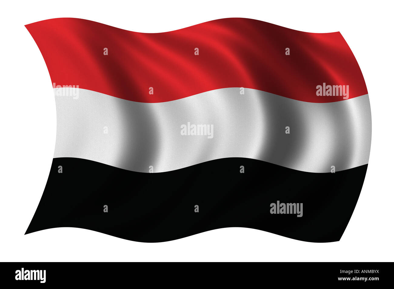 Flag of Yemen Stock Photo - Alamy