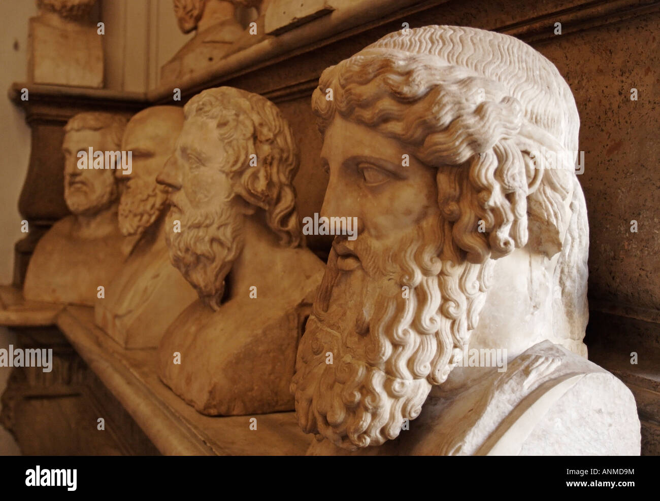 Hall of the Philosophers, Capitoline Museum, Musei Capitolini, Rome, Italy Stock Photo