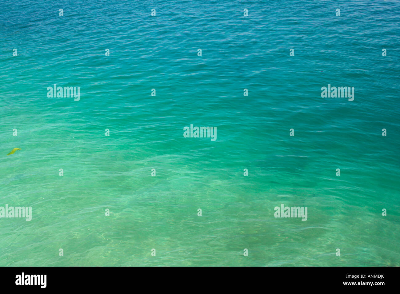 Close-up view of the green waters of Andaman Sea seen from a ship Stock Photo