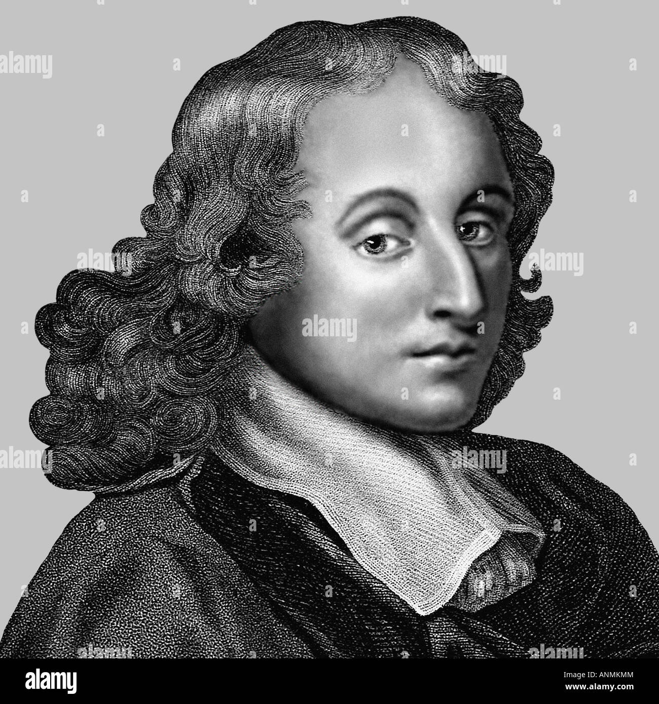 Blaise Pascal 1623 1662 French Mathematician Physicist Theologian Man of Letters Stock Photo