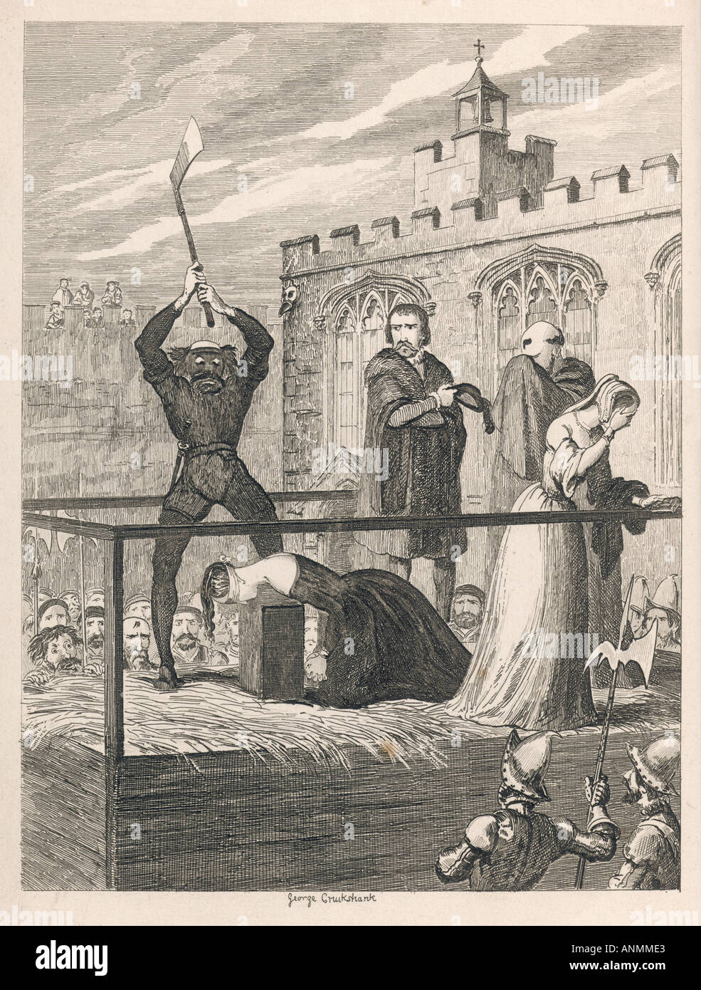 Jane Grey Executed Stock Photo