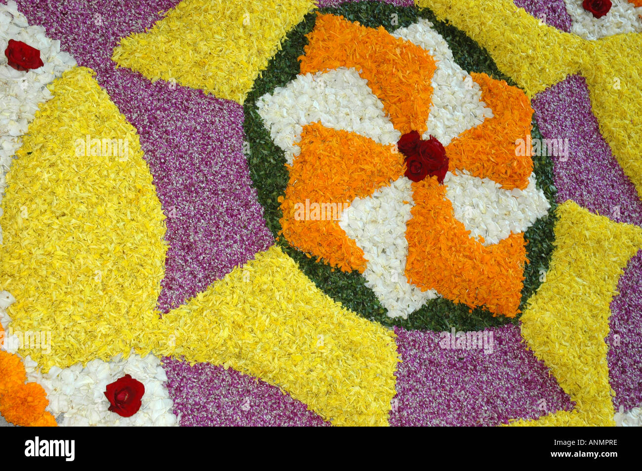 Flower arrangement in Trivandrum Kerala southern India Stock Photo ...