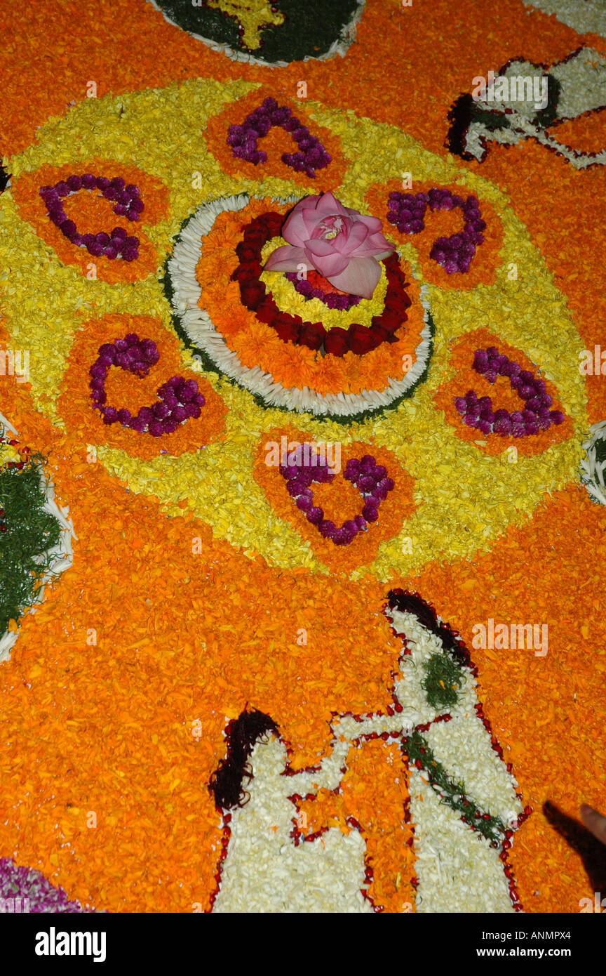 Flower arrangement in Trivandrum Kerala southern India Stock Photo Alamy