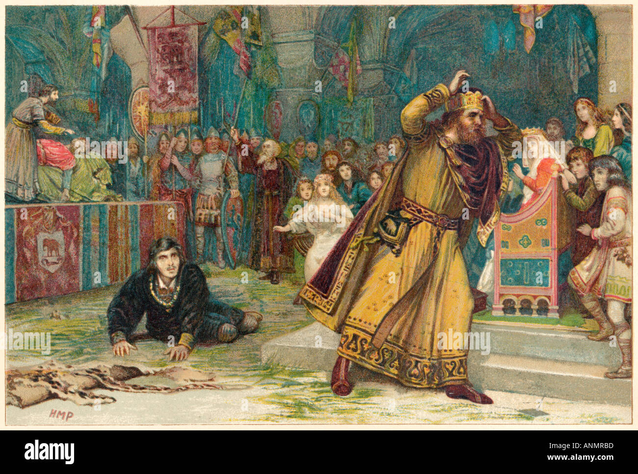 Hamlet Play Scene Stock Photo Alamy