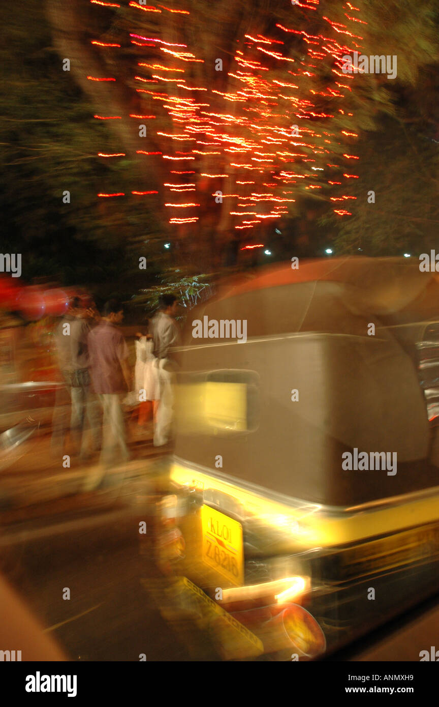 Lights in Trivandrum Thiruananthapuram city at Onam celebrations Kerala