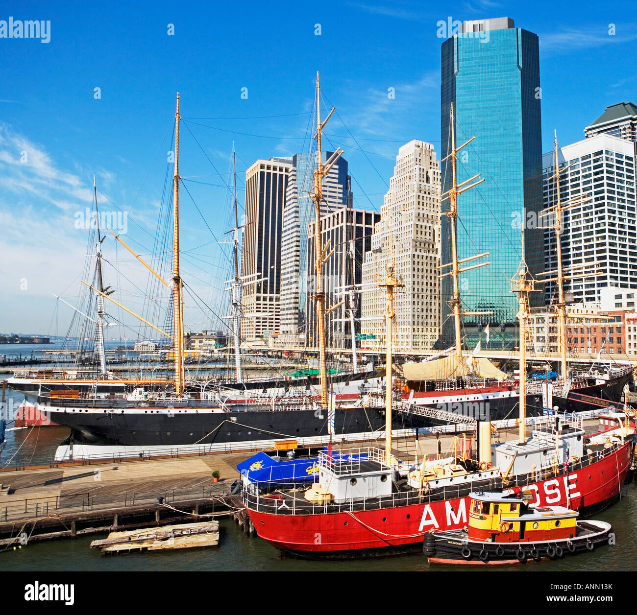 Seaport, New York City Stock Photo - Alamy