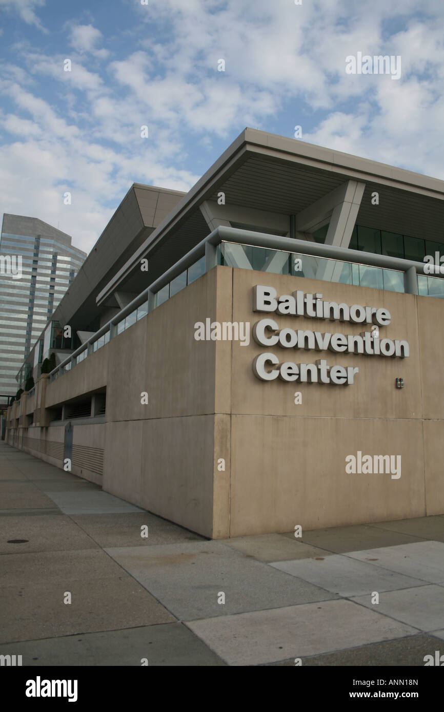 Exterior view of Baltimore Convention Center November 2007 Stock Photo