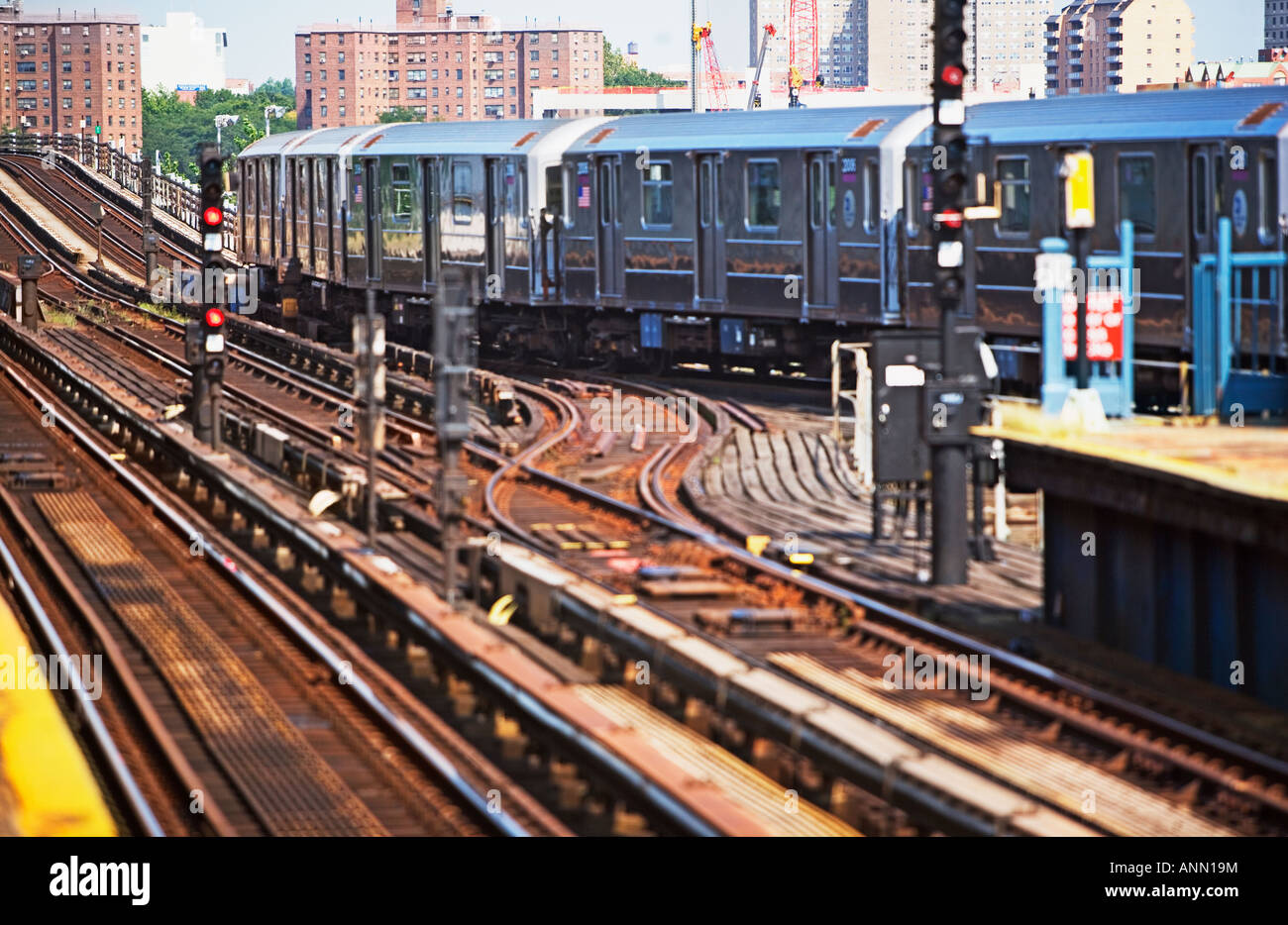 New York City subway Stock Photo