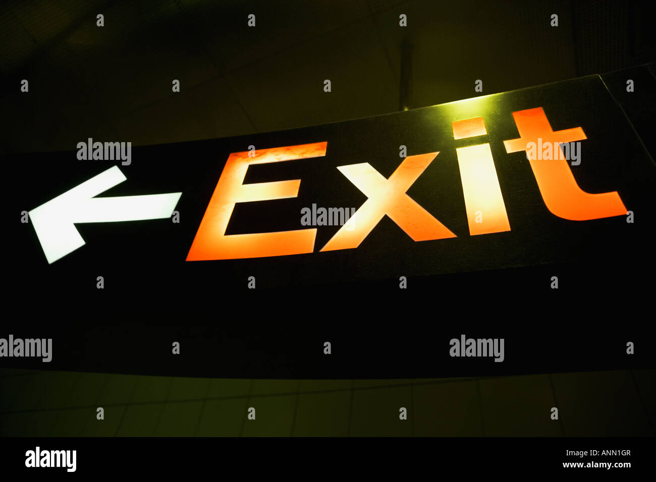Exit sign Stock Photo