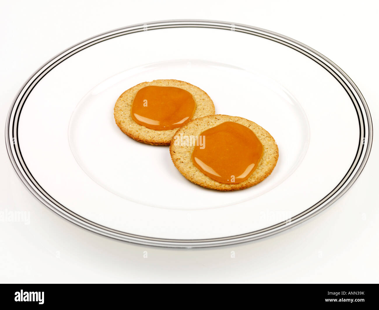 Oat Cakes With Honey Stock Photo Alamy