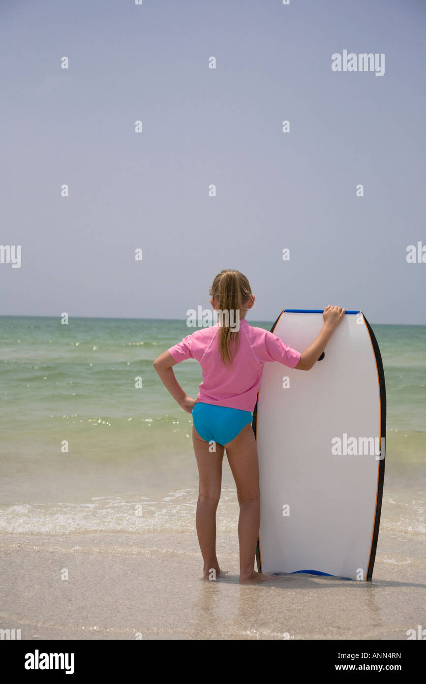 Girl with boogie board hires stock photography and images Alamy