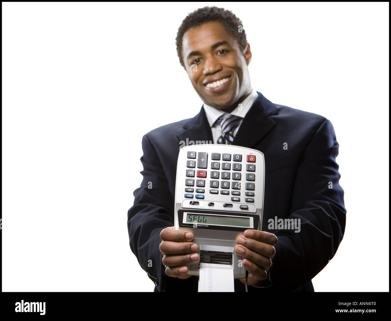 Adding machine and businessman hi-res stock photography and images - Alamy
