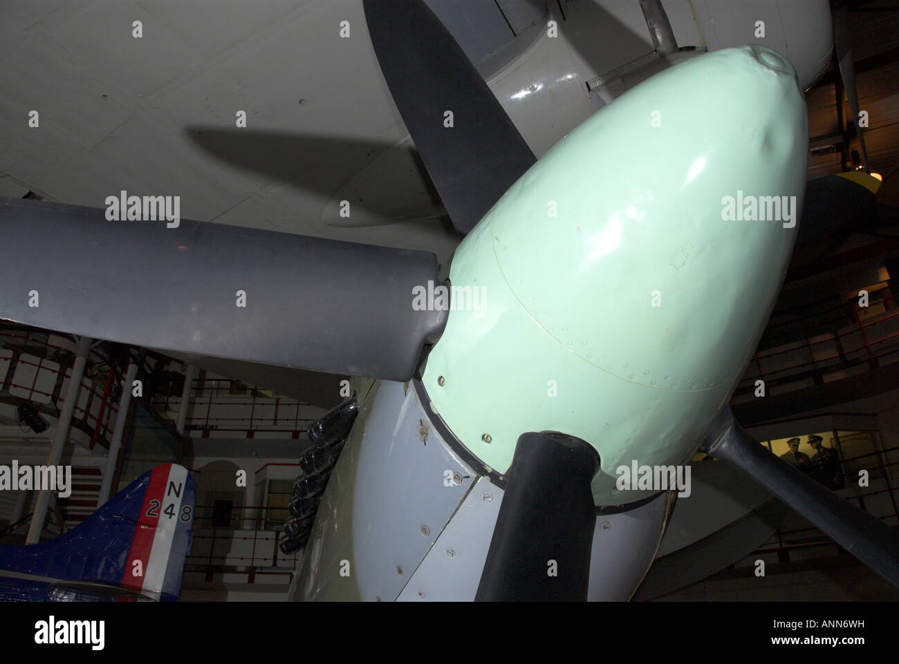 Spitfire Propeller and Nose Cone Stock Photo Alamy