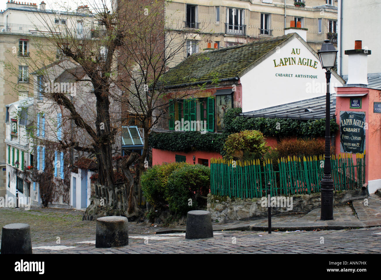 The Au Lapin Agile nightclub in Montmartre Paris France Stock Photo