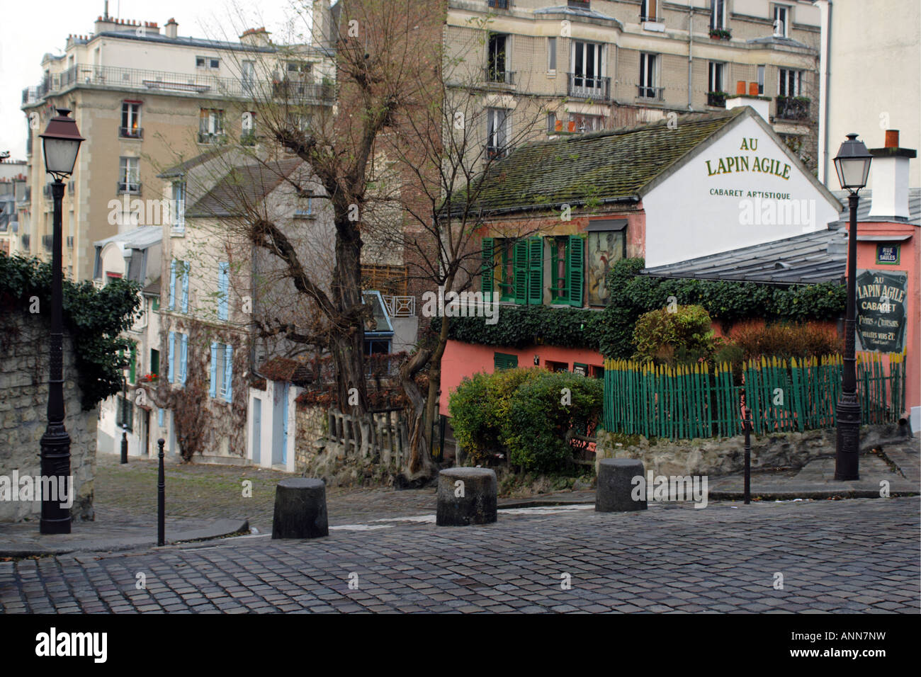 The Au Lapin Agile nightclub in Montmartre Paris France Stock Photo