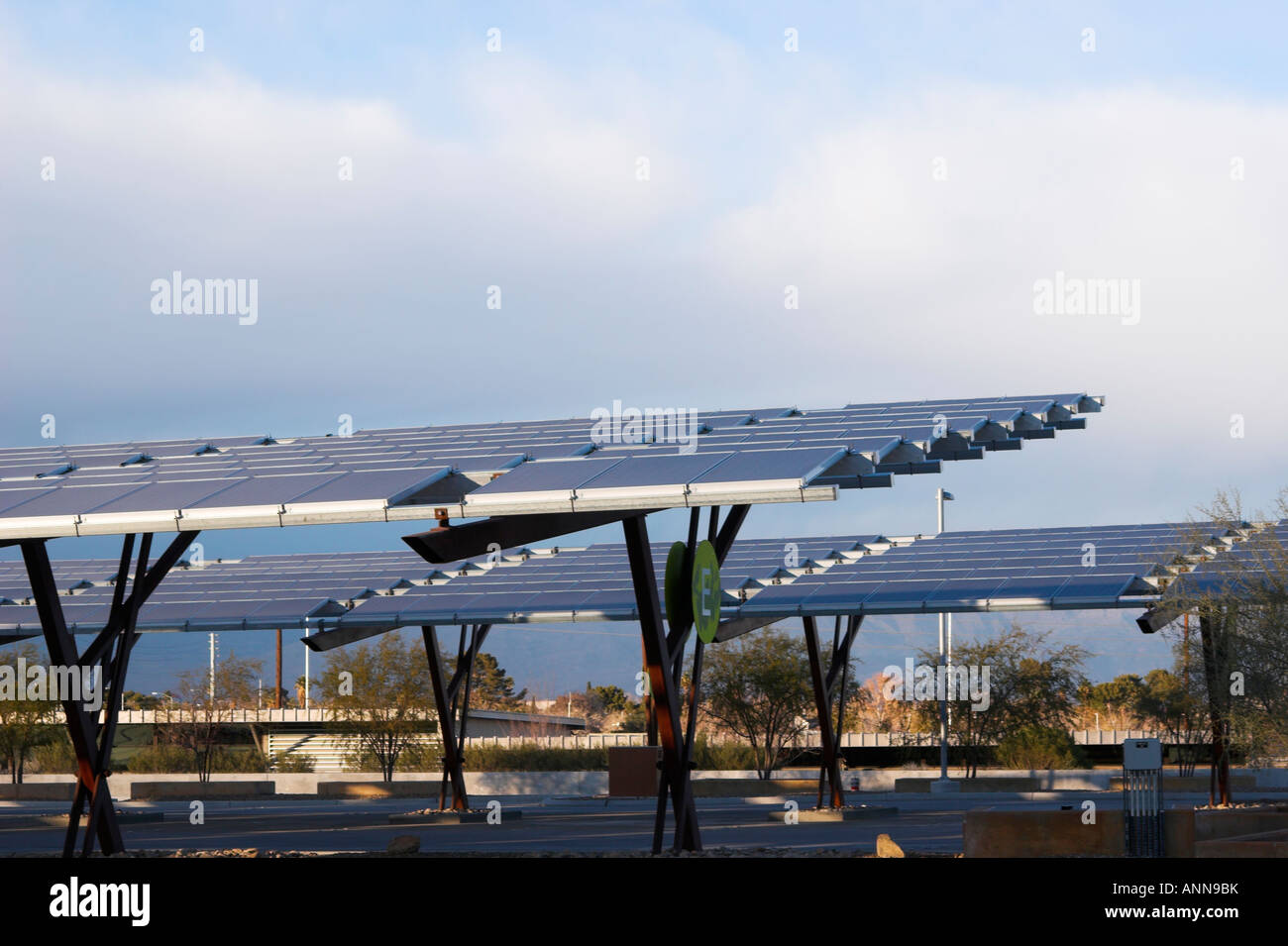 Photovoltaic solar panels at Las Vegas Springs Preserve Stock Photo Alamy