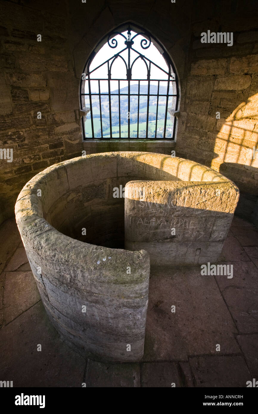 The Tyndale Monument on the Cotswold Way, Gloucestershire, UK Stock
