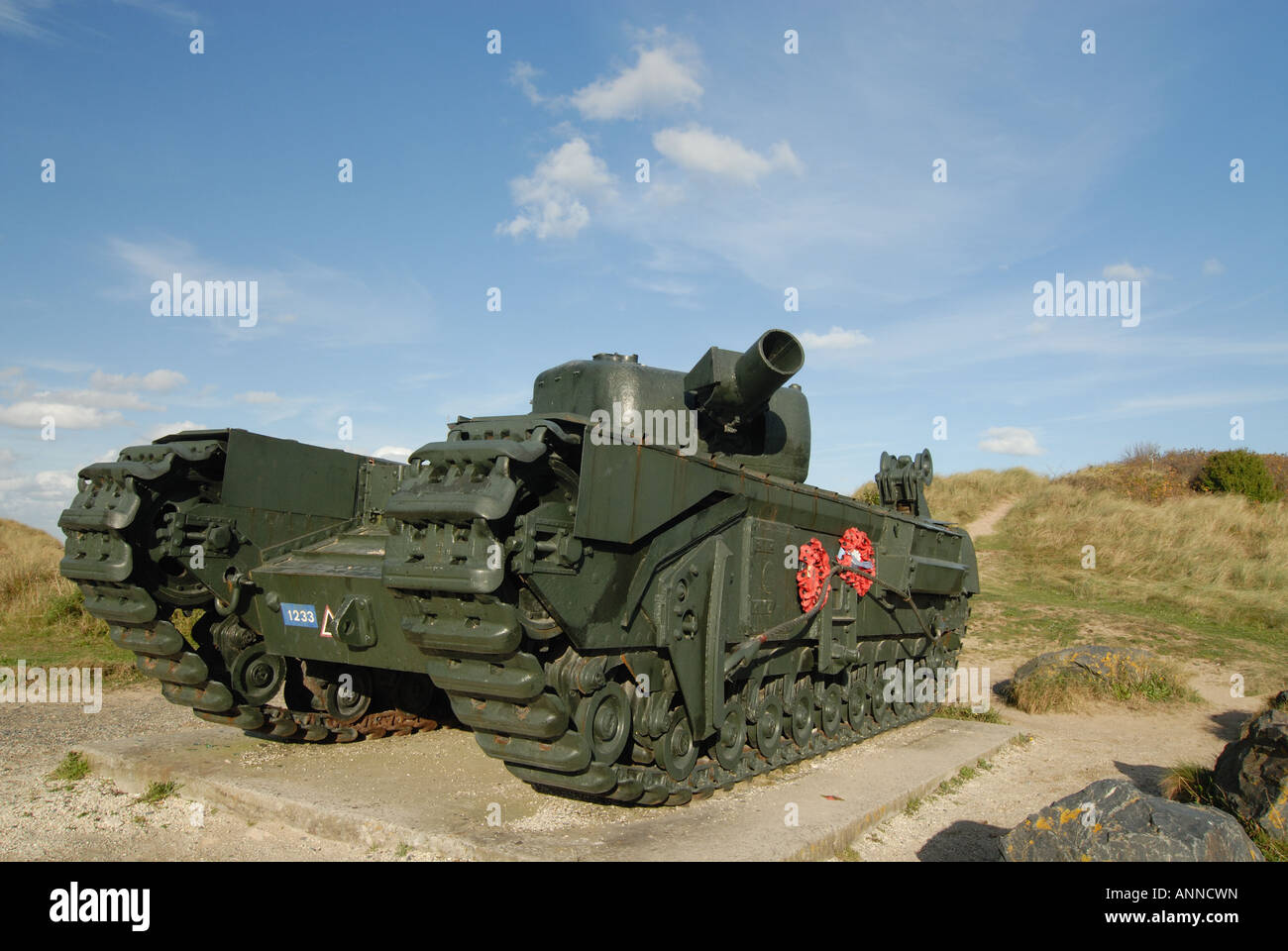 Churchill Tank memorial, Juno Beach, GrayesurMer, Normandy, France
